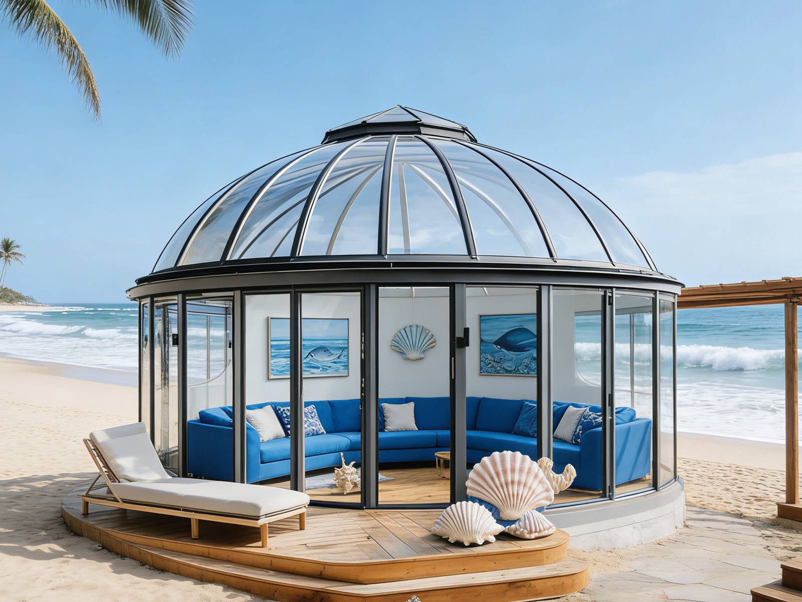 Dome Conservatory, Glass Sunroom, Aluminum Conservatory